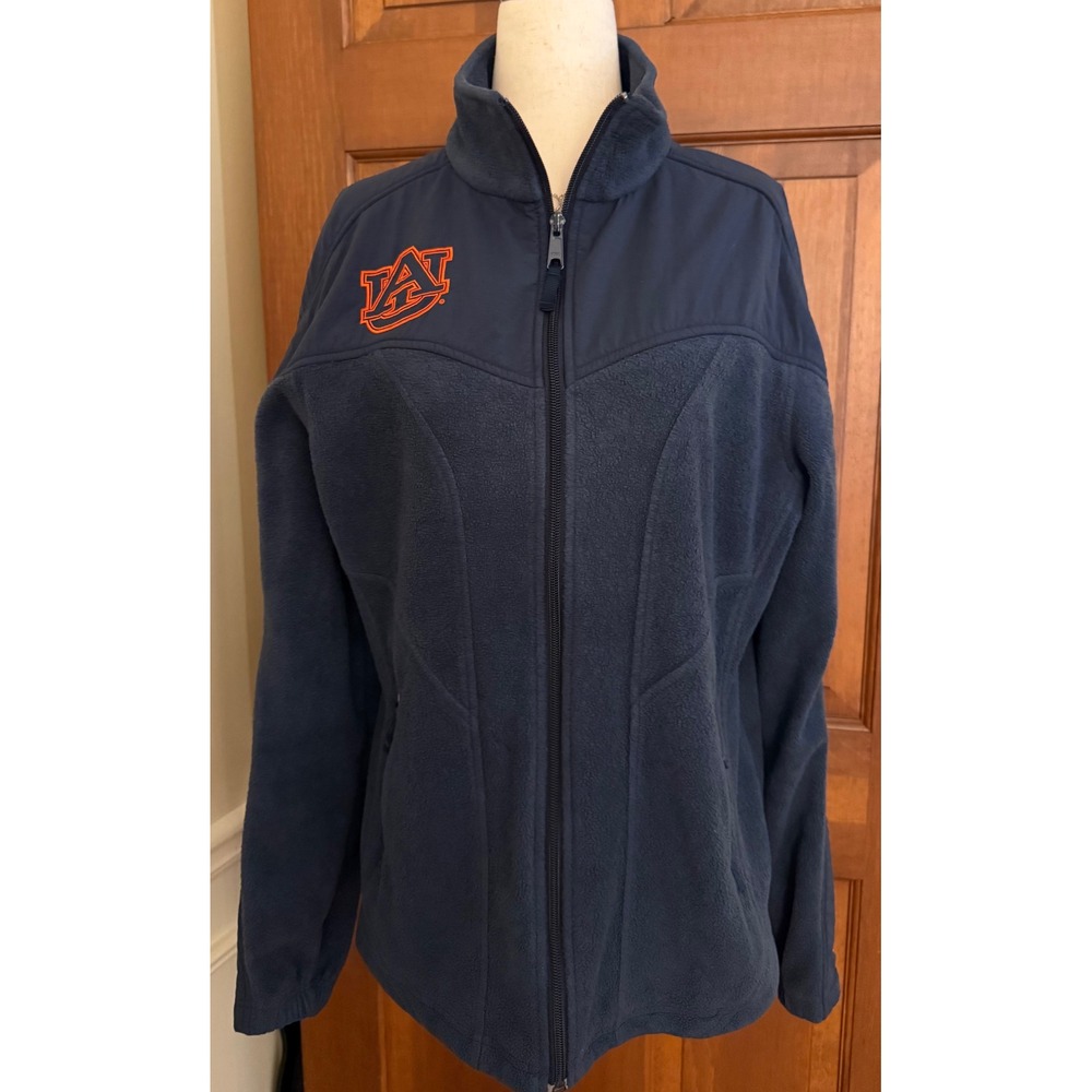 Auburn University x Columbia Fleece Jacket Womens XL Navy Embroidered War Eagle - Picture 5 of 14